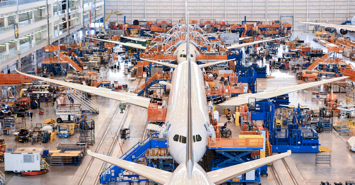 Featured image for Boeing faces delays and inventory issues due to new 787 defect.