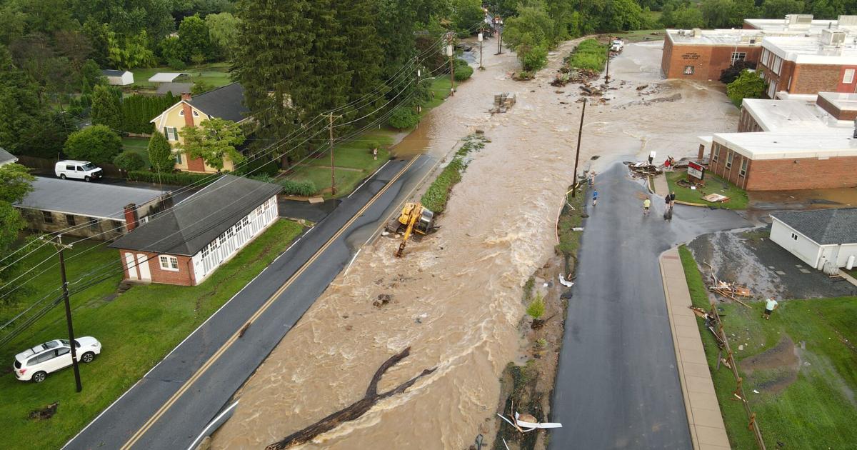 Featured image for "Severe storms cause widespread flooding in Pennsylvania, prompting Red Cross shelter"