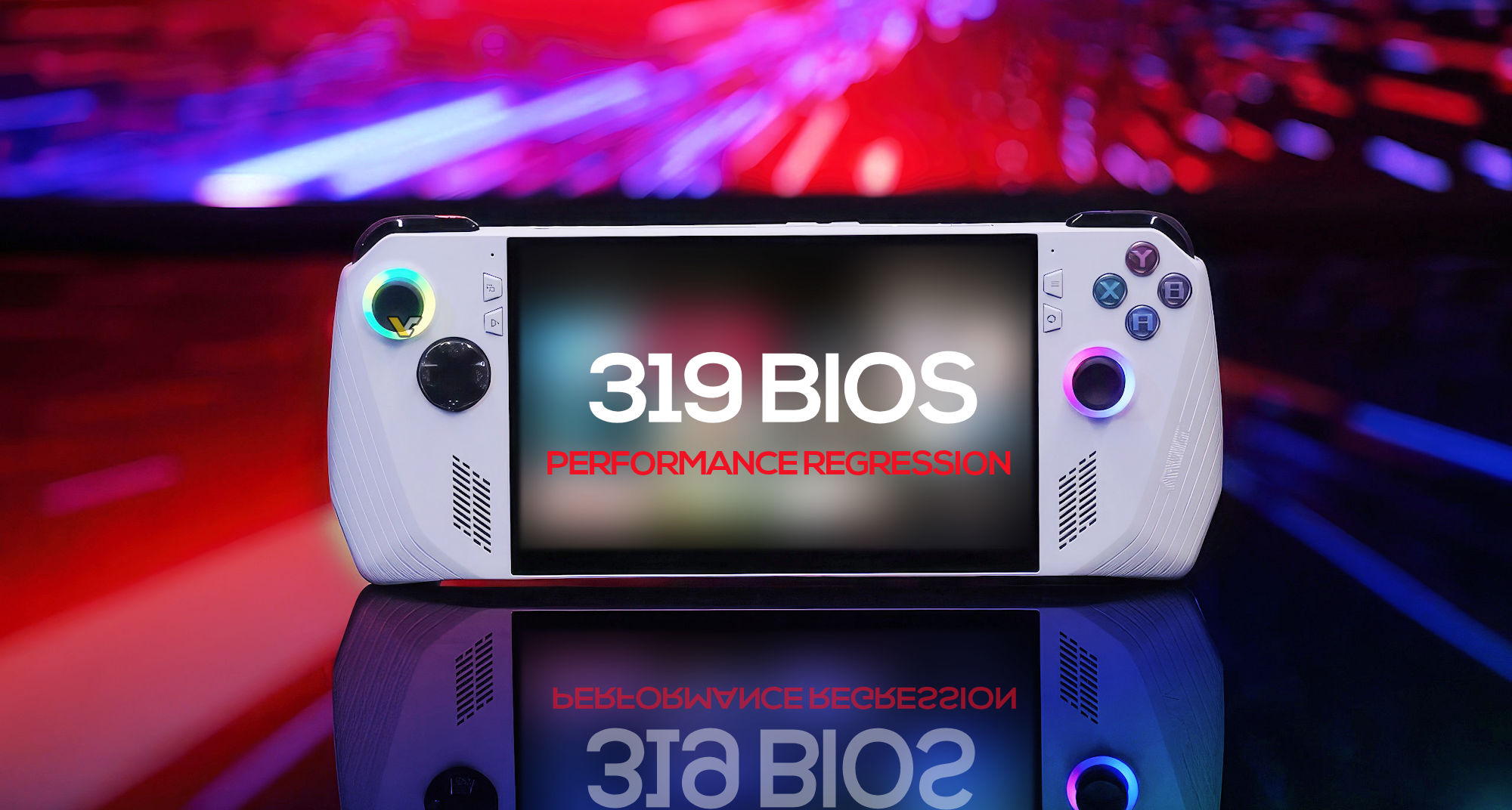 ASUS ROG Ally firmware update causes gaming performance drop