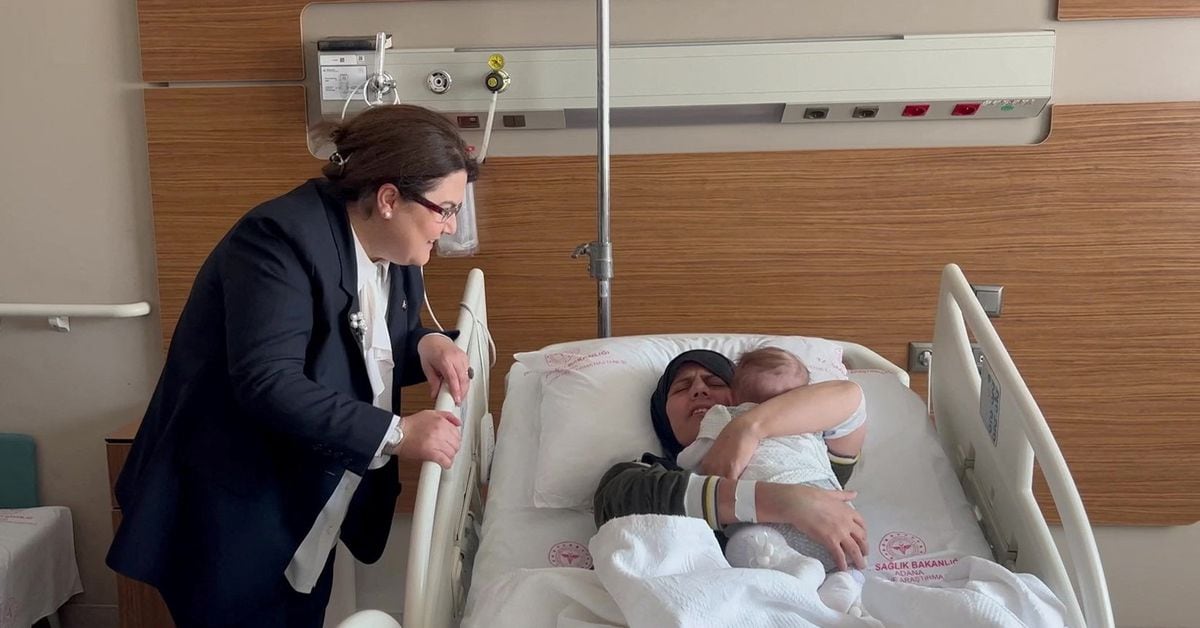 Miracle baby reunited with mother after 54 days following Turkey earthquake.