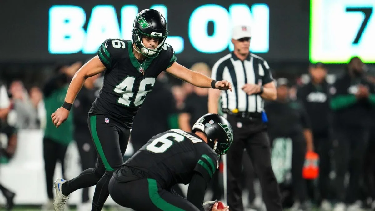 Featured image for Jets' Kicking Carousel: Anders Carlson In, Riley Patterson Out