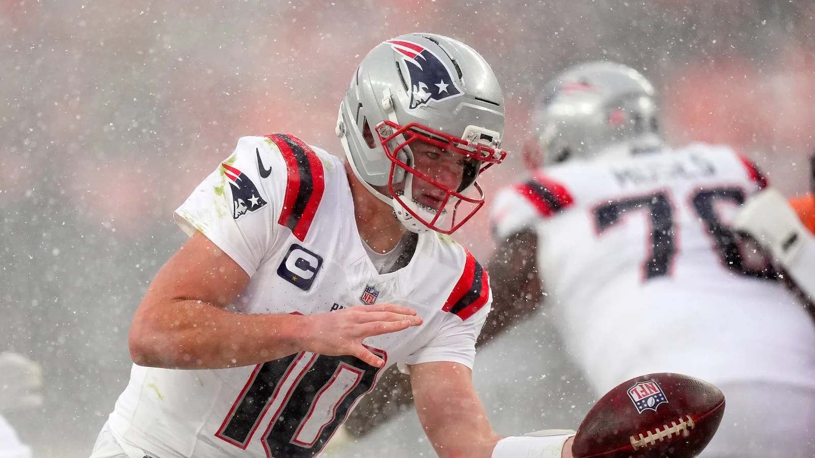 Maye Says Shoulder Feels Fine as Patriots Prep for Super Bowl