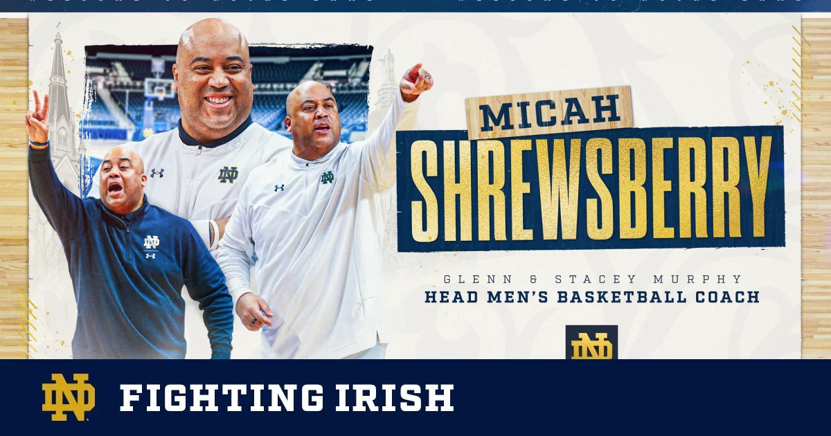 Micah Shrewsberry Takes on New Role as Head Coach at Notre Dame.