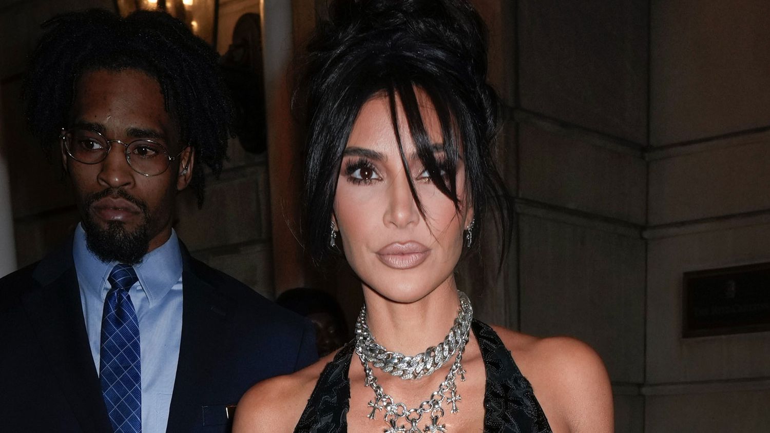 Featured image for "Kim Kardashian's Daring Neckline Steals the Show at CFDA Awards"