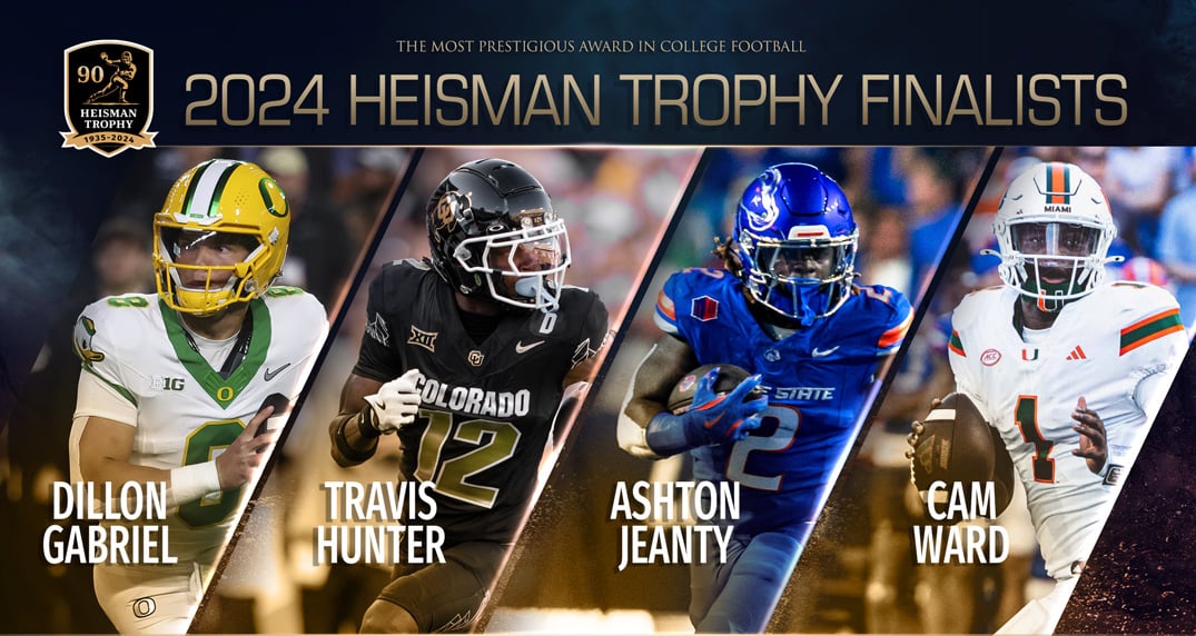 Travis Hunter Leads 2024 Heisman Trophy Finalists