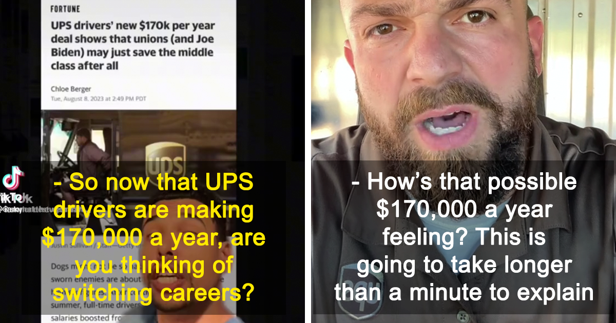 "UPS Driver Reveals Surprising $170k Salary Amidst Controversy"