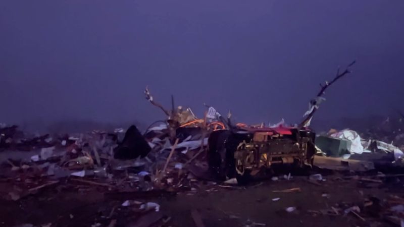 Deadly tornadoes ravage Mississippi, leaving destruction in their wake.