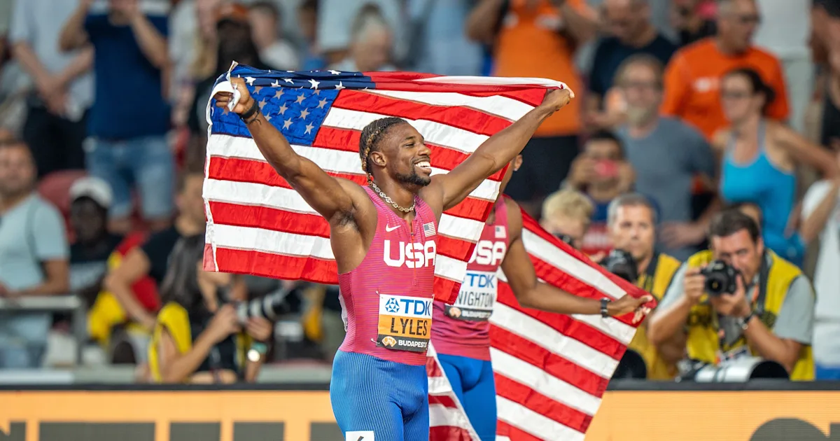 Featured image for Noah Lyles Dominates World Athletics Championships, Sets Sights on Usain Bolt's Record