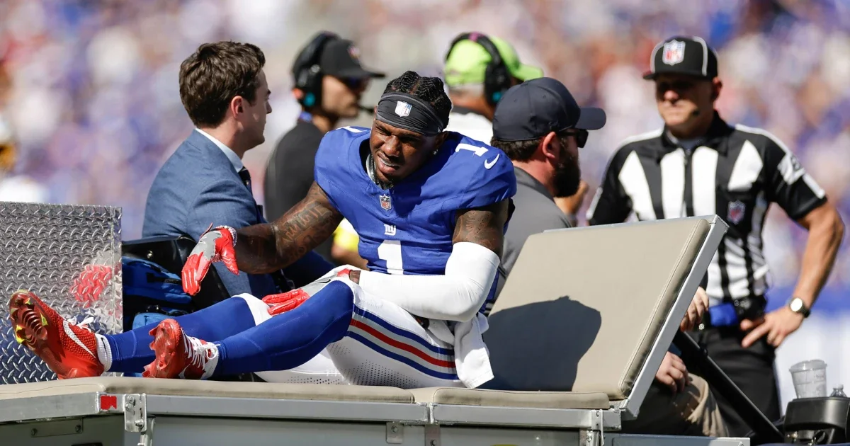 Giants' Malik Nabers suffers potential ACL injury in Chargers game