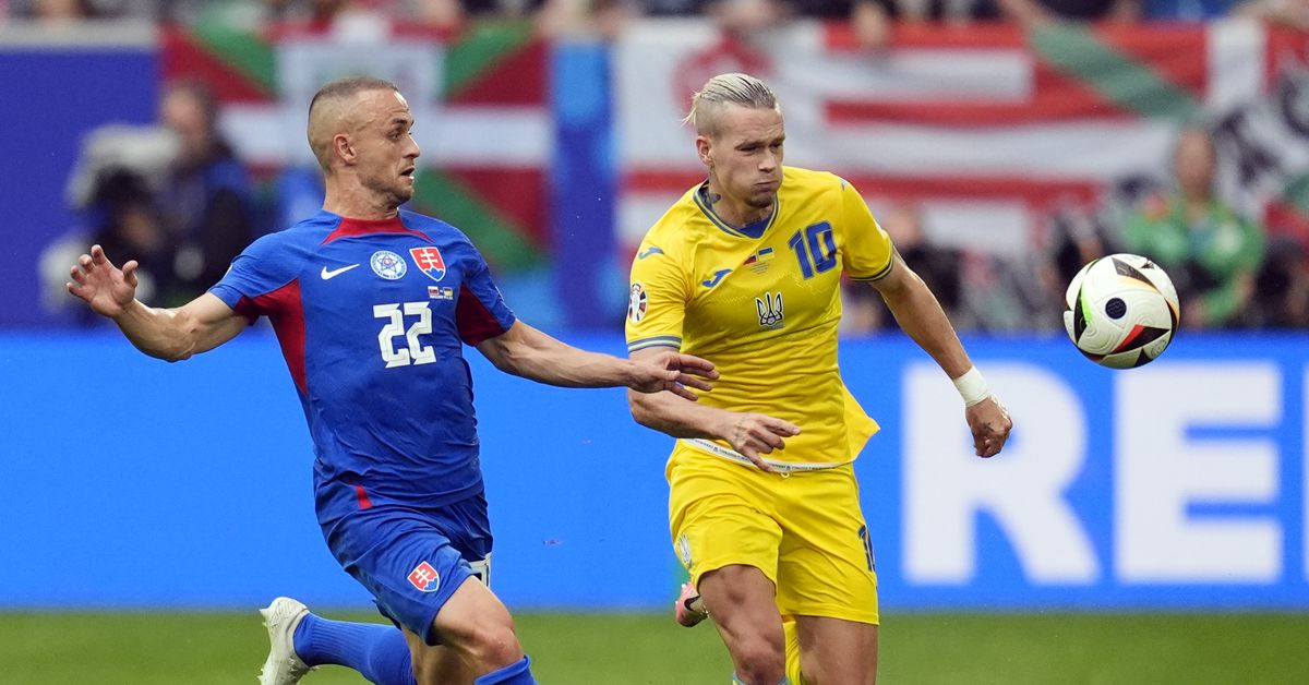 Featured image for Ukraine Triumphs Over Slovakia 2-1 at Euro 2024