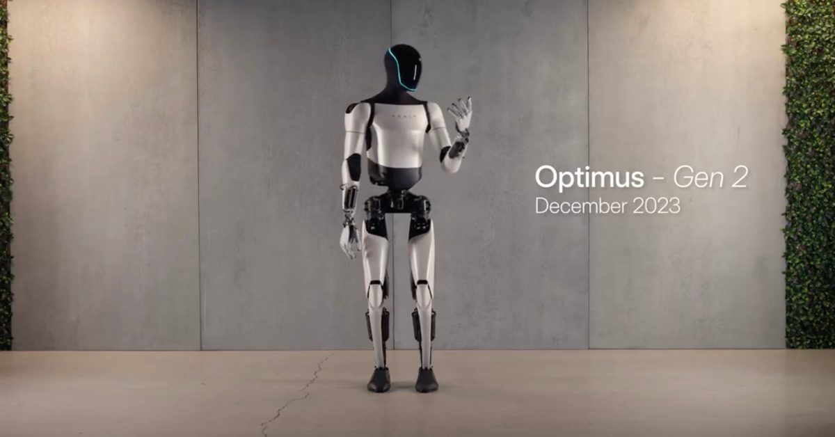 "Tesla's Optimus Gen 2: Advanced Humanoid Robot with Improved Movement and Egg Handling Abilities"