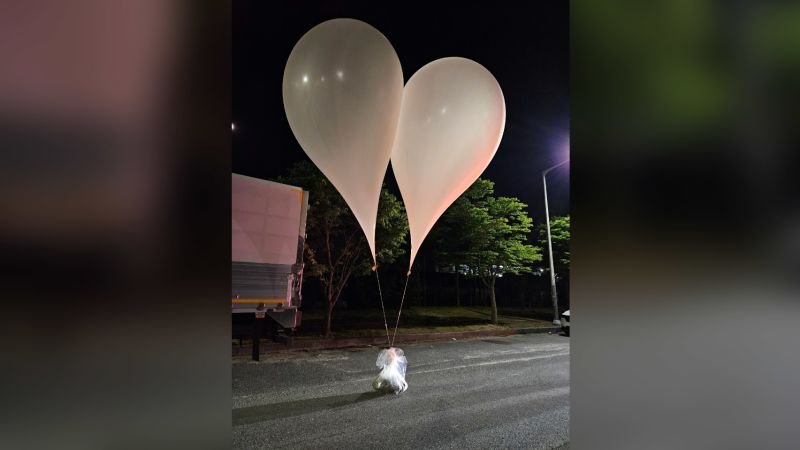 North Korea Launches Trash Balloons at South Korea