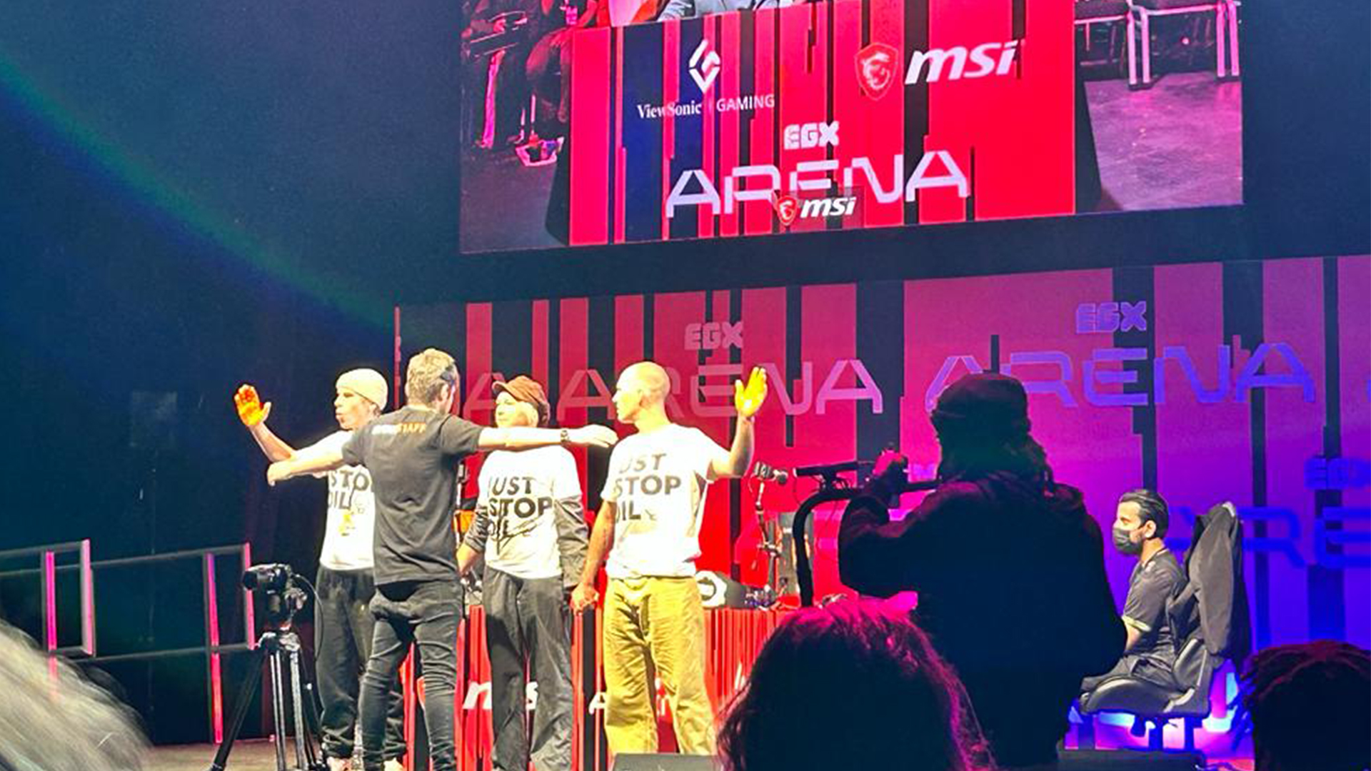 Featured image for Climate Activists Disrupt UK's Biggest Games Event, Sending a Message to Big Oil