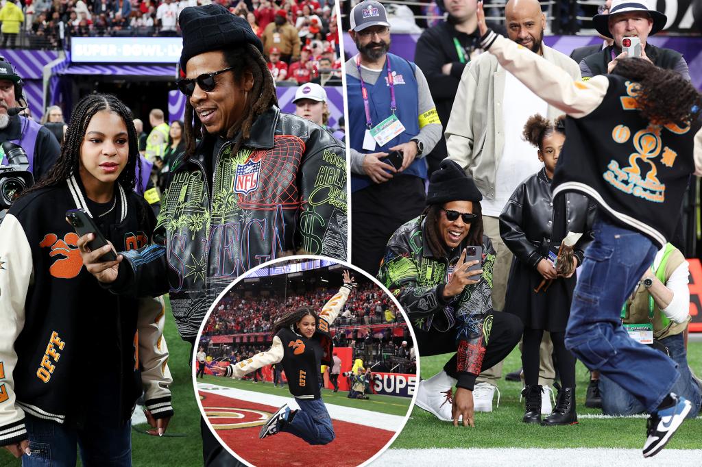 Featured image for "Jay-Z's Daughters Shine at Super Bowl 2024"