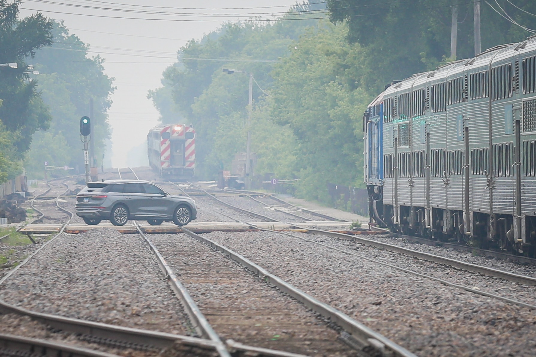 Wildfire smoke causes poor air quality in Midwest cities.