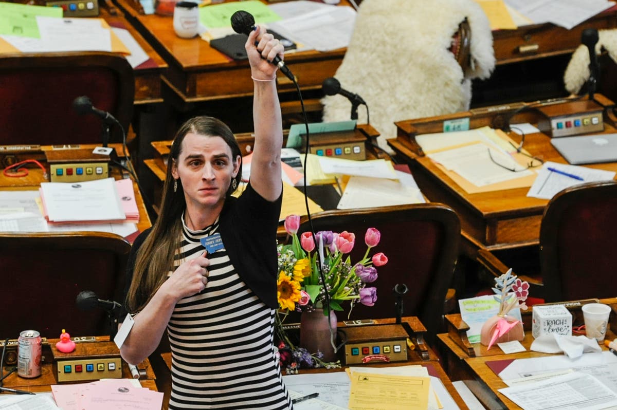 Transgender Montana lawmaker sues Republicans over expulsion and censure.