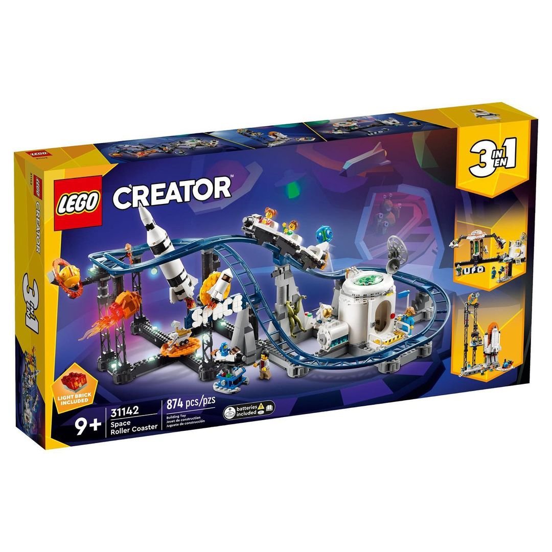 Featured image for "New LEGO Creator 3-in-1 Sets for Summer 2023: Main Street and Space Roller Coaster"