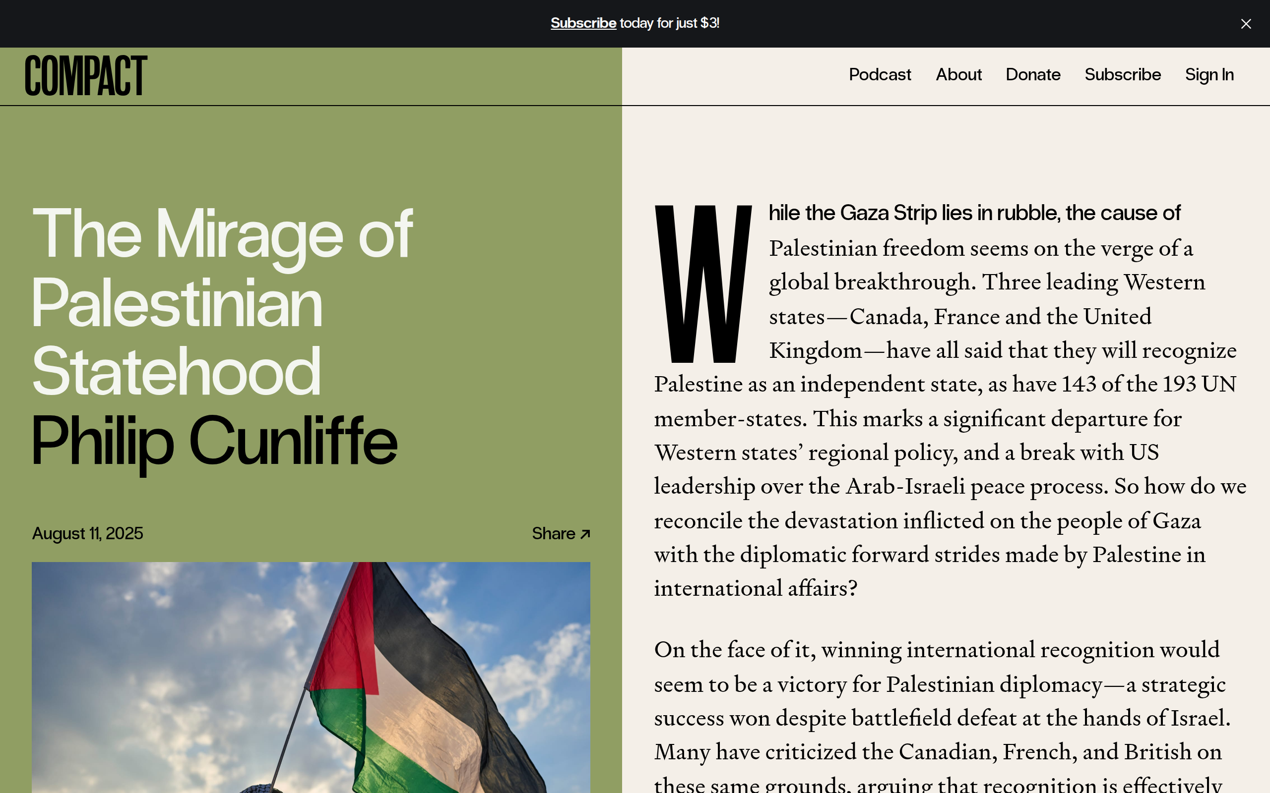 Featured image for The Complex Reality of Palestinian Statehood