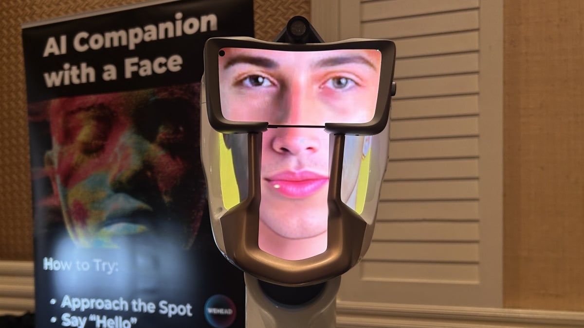 "WeHead Unveils Terrifyingly Realistic AI Face at CES 2024"