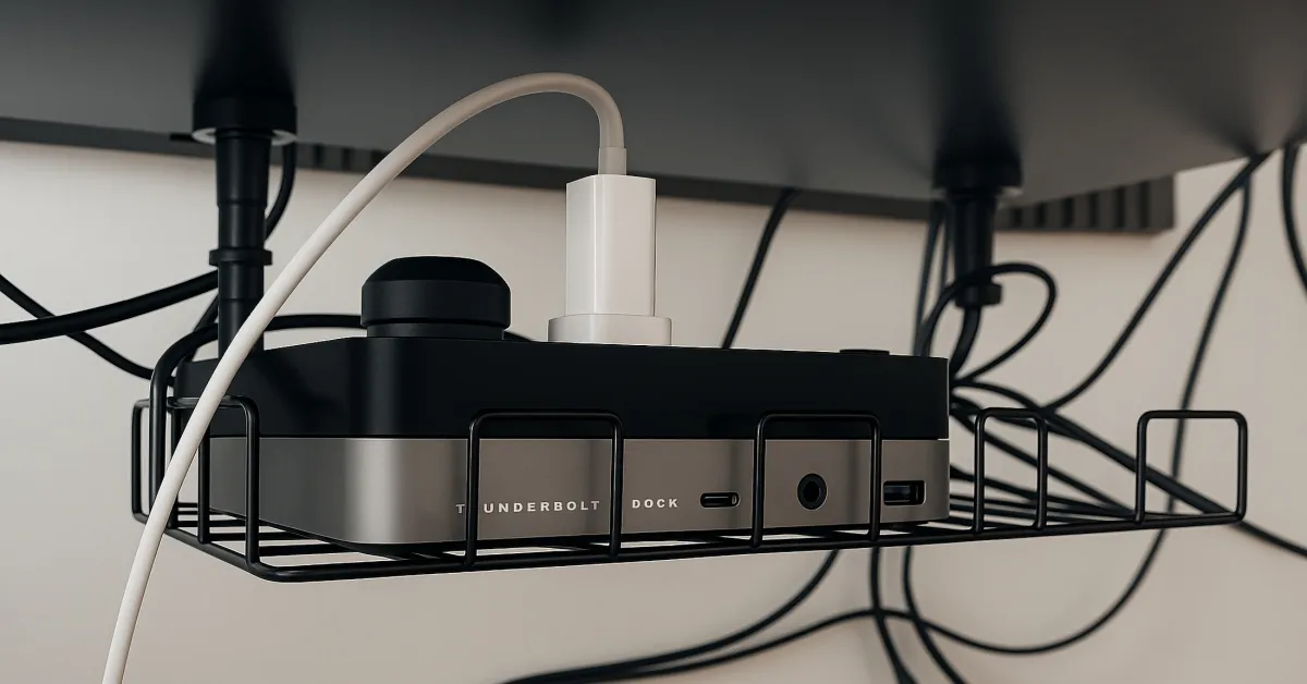 Featured image for Organize Your Mac Workspace with a Hidden Thunderbolt Dock