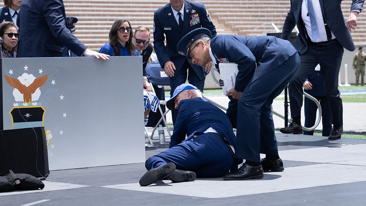 Biden's falls spark controversy and criticism.