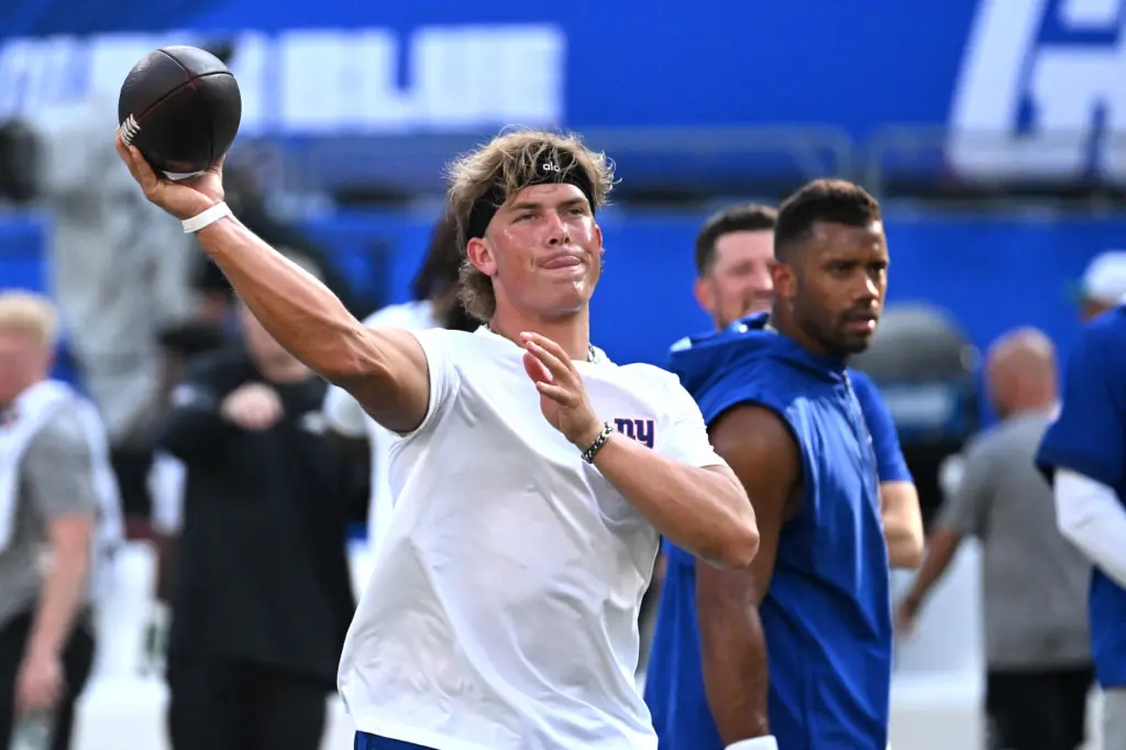 Giants' Jaxson Dart Emerges as a Potential Early Replacement for Russell Wilson