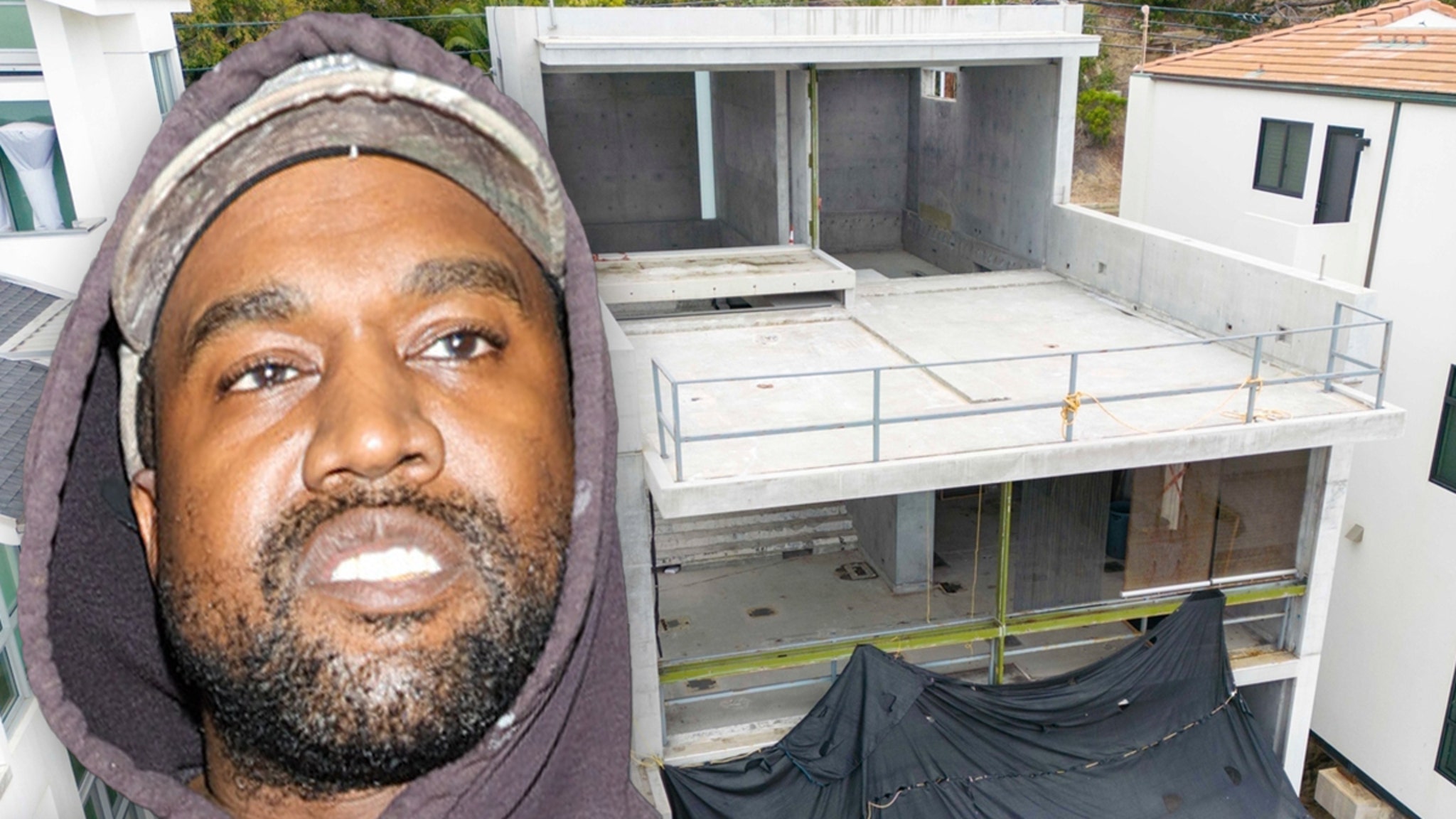 Featured image for Kanye West's Gutted Malibu Beach Home Listed for $53 Million