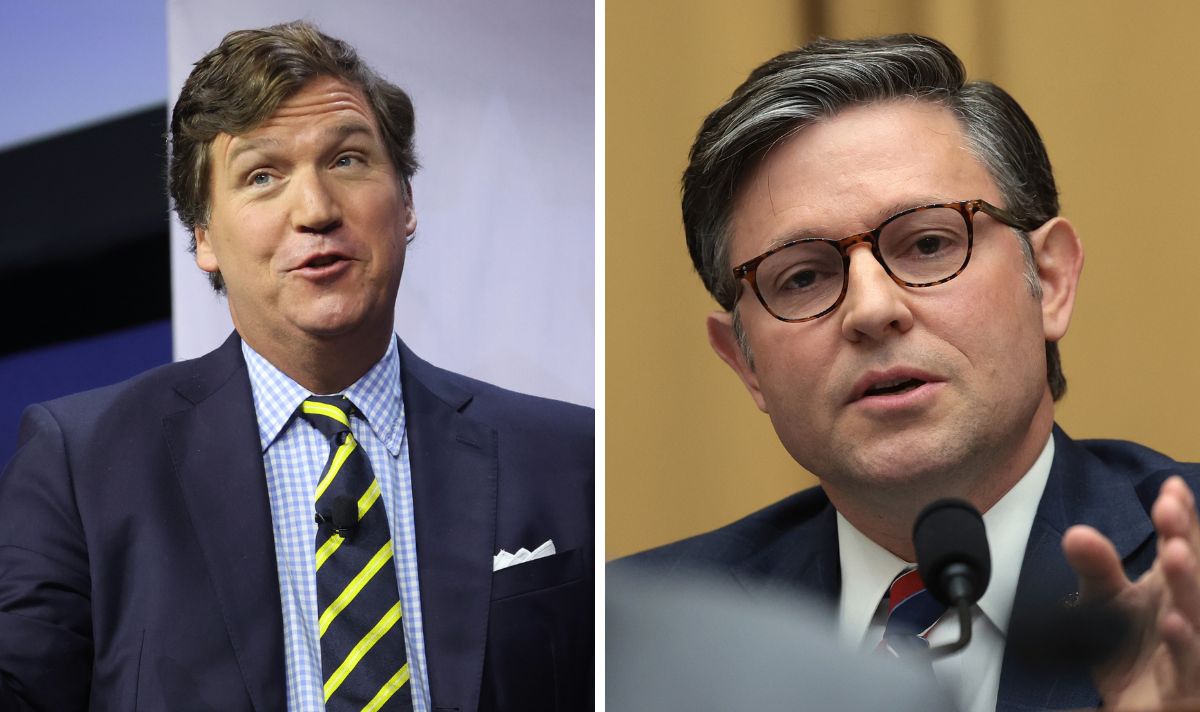 "Tucker Carlson's Fiery Critique of Mike Johnson's Stance on Israel"