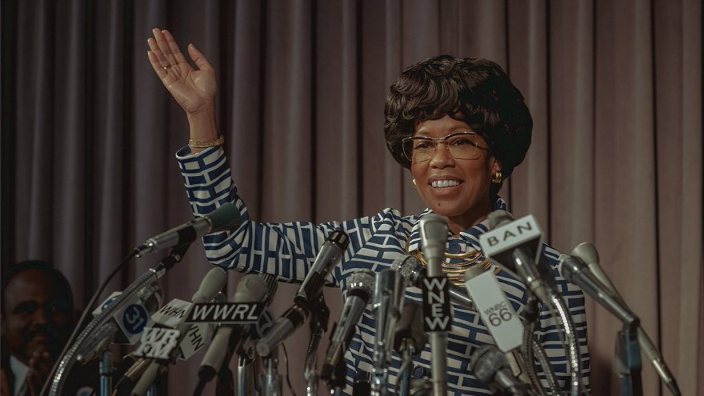 Featured image for Regina King Portrays Political Pioneer Shirley Chisholm in Netflix's 'Shirley' Trailer