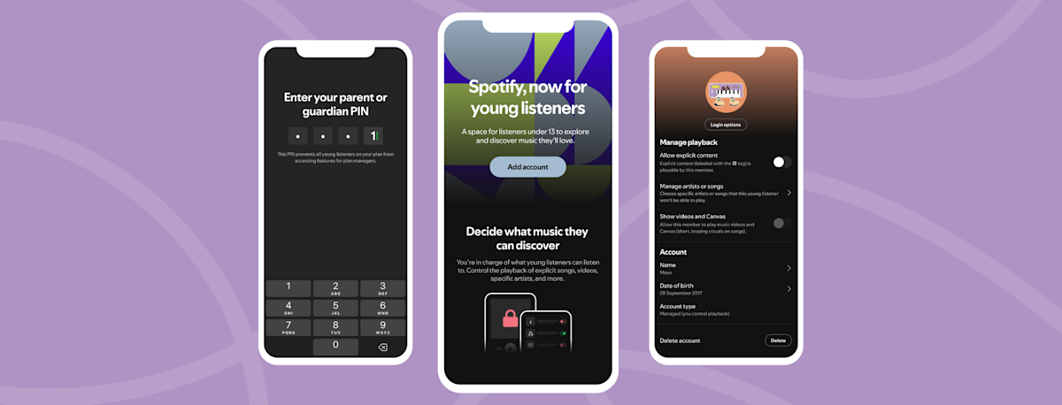 Featured image for Spotify introduces managed accounts to protect your music recommendations from kids