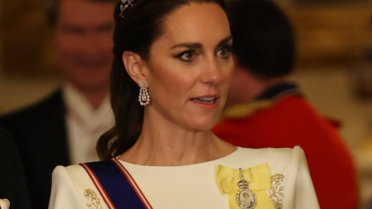 Featured image for Kate Middleton Shines in Rare Century-Old Tiara at State Banquet