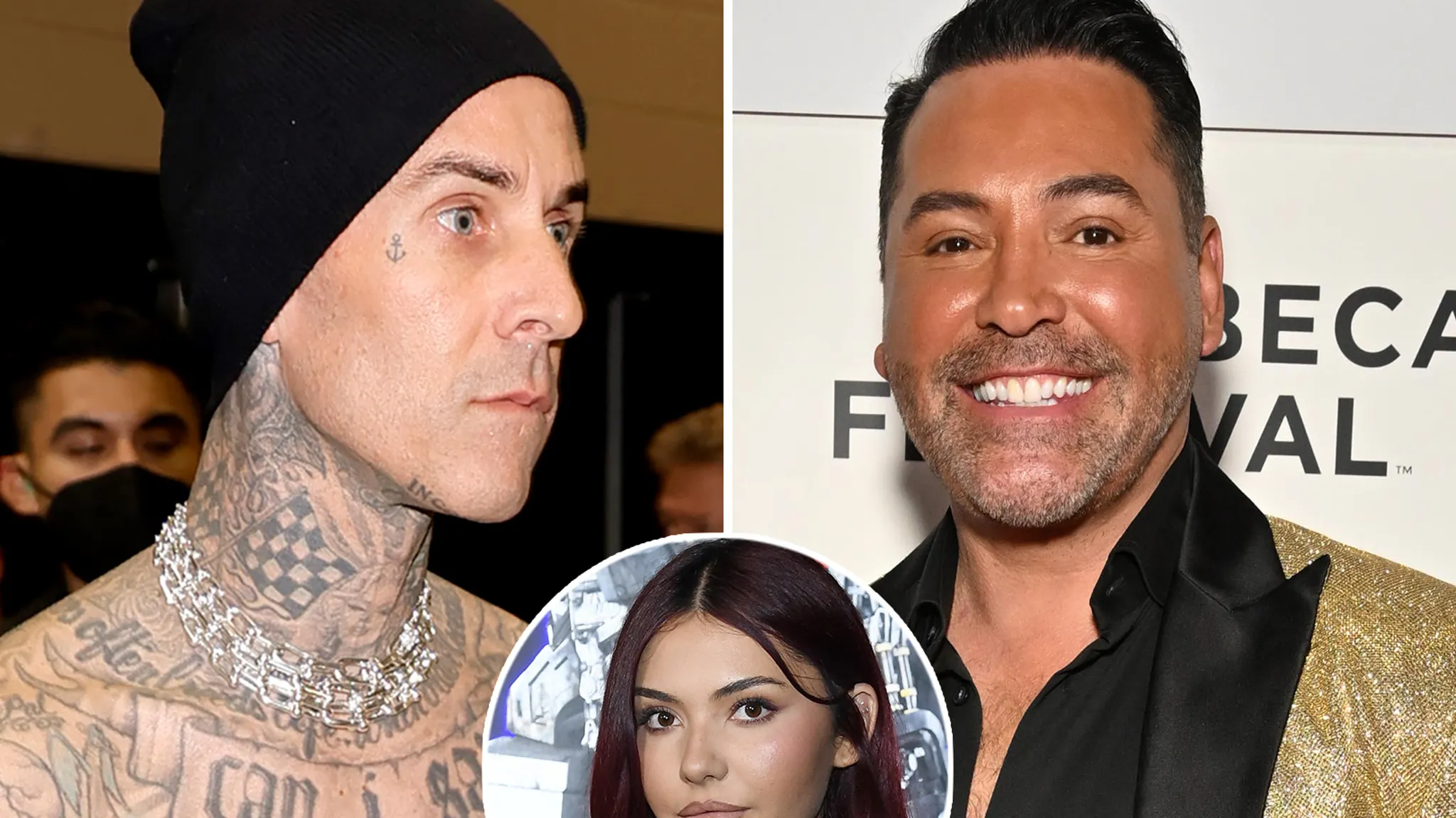 Featured image for Oscar De La Hoya Thanks Travis Barker for Supporting His Children