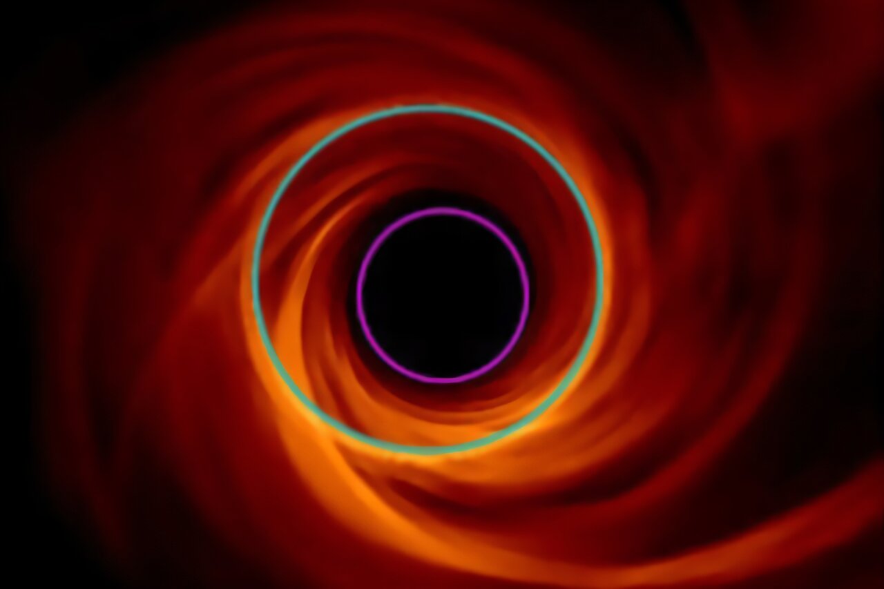 Featured image for Simulations Uncover Unexpected Electron Temperatures Near M87 Black Hole