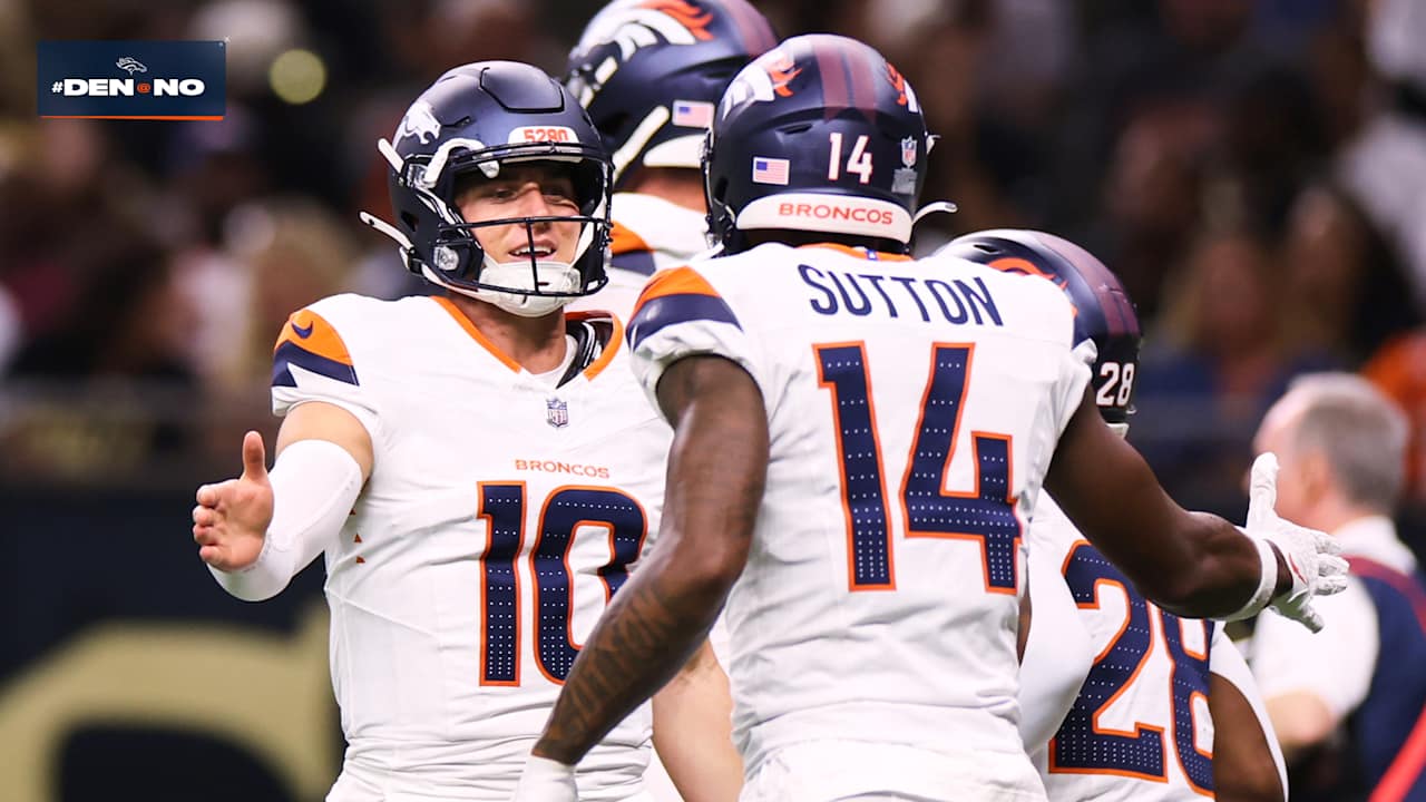 Featured image for Broncos' Nix and Sutton shine in win over Saints amid preseason highlights