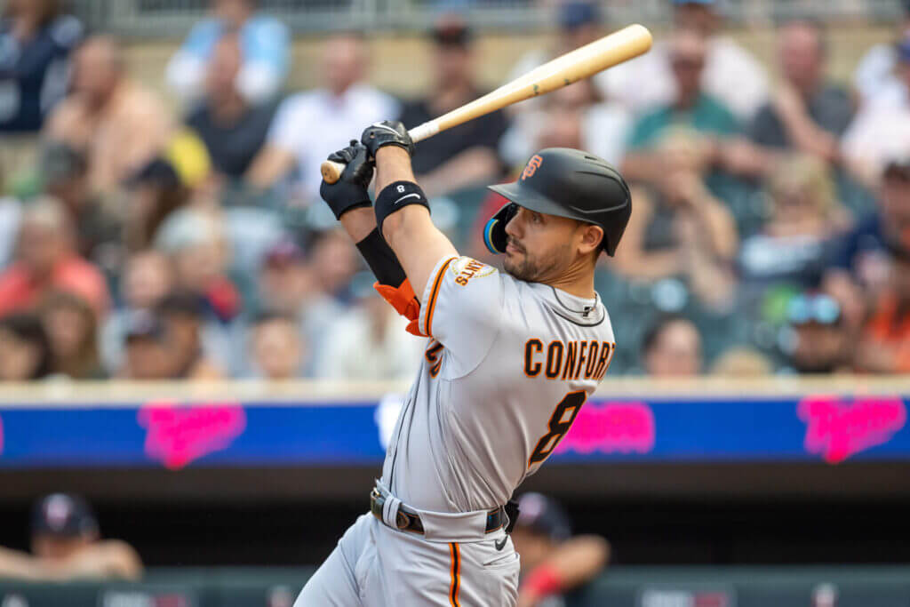 Featured image for Giants' Conforto hits milestone during road trip, but unable to sweep Brewers.
