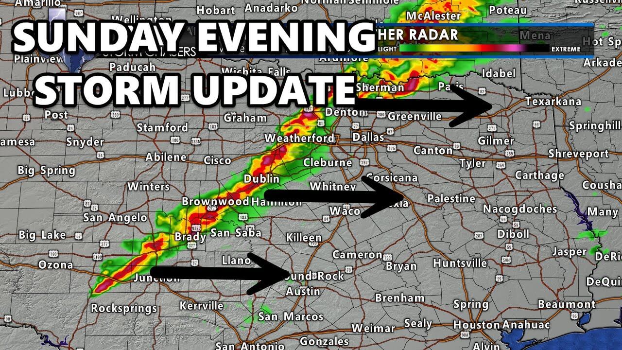 "Texas Braces for Severe Storms: Sunday Night Forecast and Timing"
