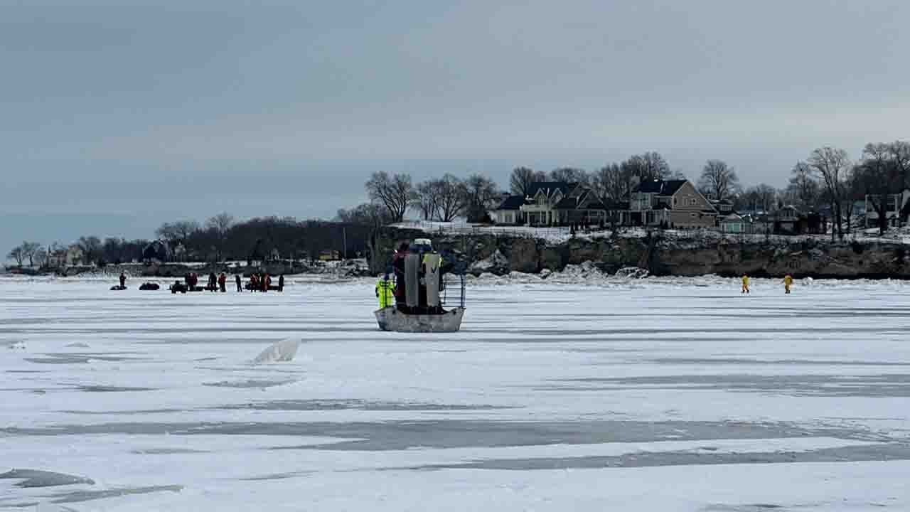 "Coast Guard Rescues 20 Fishermen from Lake Erie Ice Floe"
