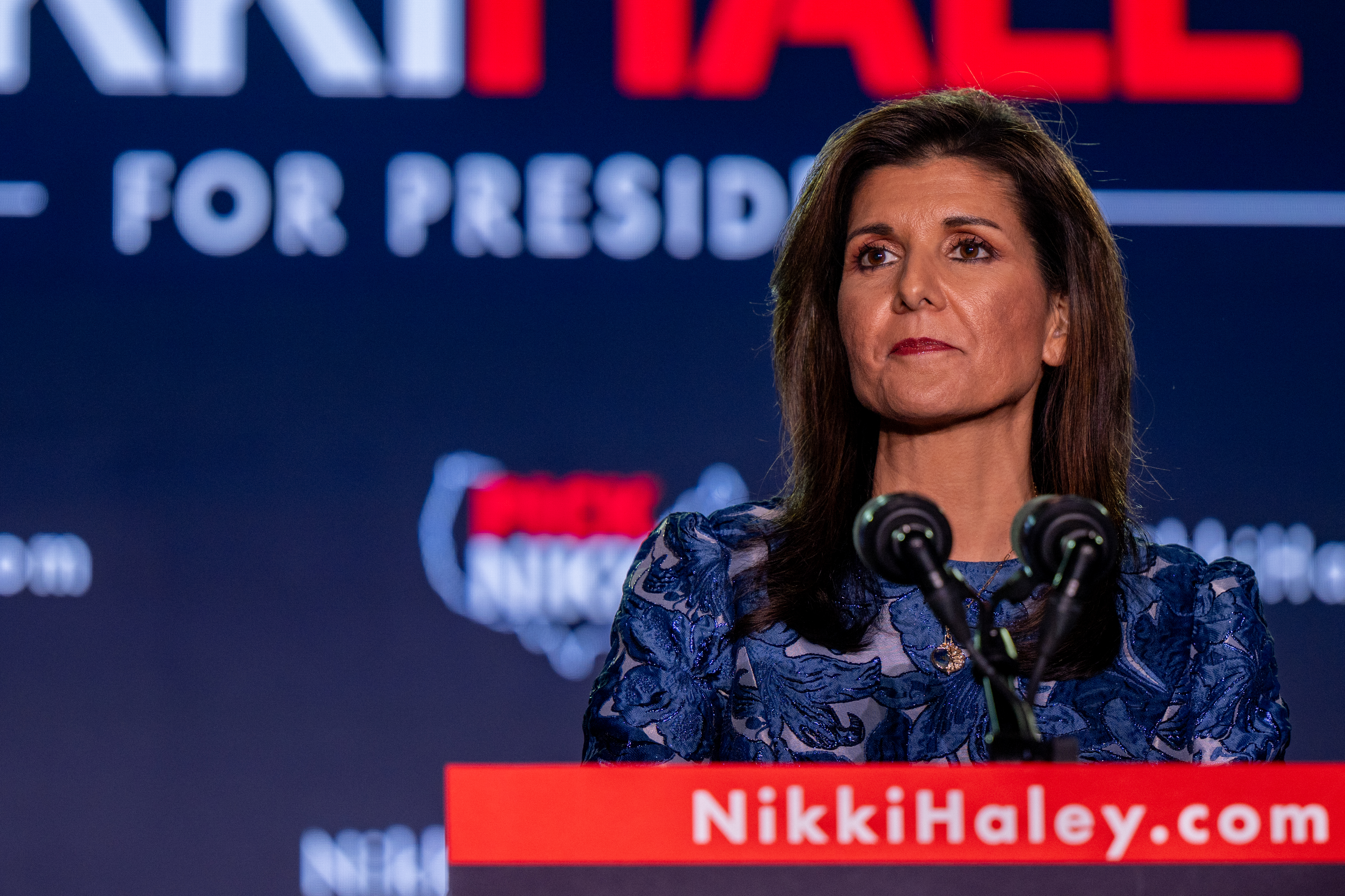 "Nikki Haley Takes Aim at Trump in New Ad, Accusing Him of Chaos and Tax Hikes"