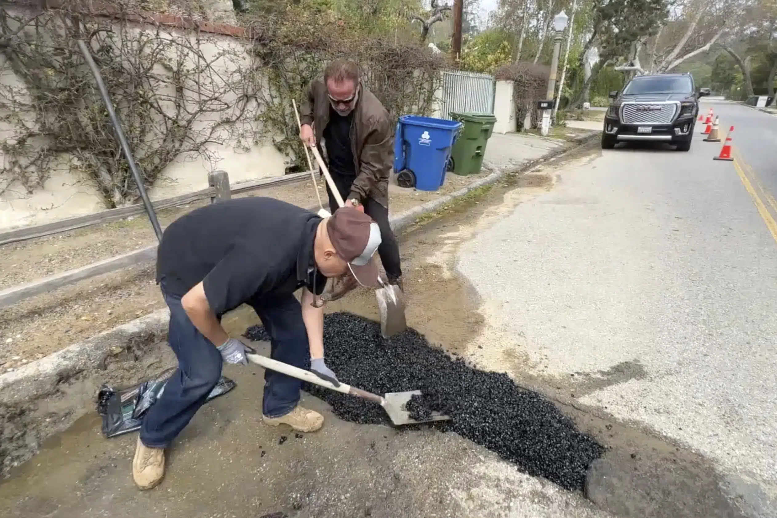 Featured image for Schwarzenegger's Viral "Pothole" Fix Revealed as Utility Trench Repair