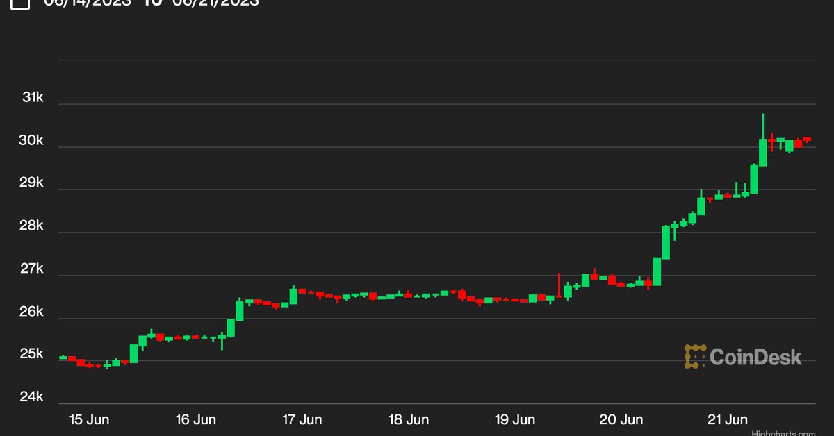 Bitcoin Stays Strong Above $30.1K Amid BlackRock and Other Spot BTC ETF Filings.
