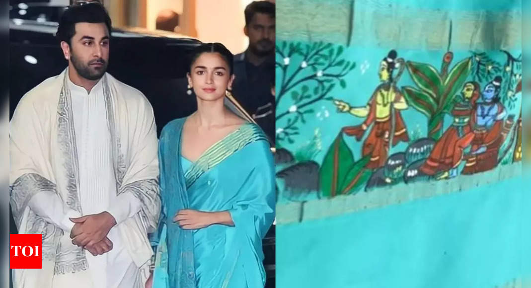 Featured image for "Alia Bhatt's 100-Hour Ramayana Saree Worn at Ram Mandir Consecration Takes Internet by Storm"