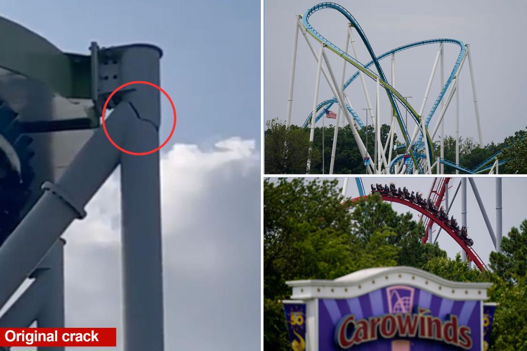 Featured image for "Carowinds roller coaster shut down again due to second structural issue"