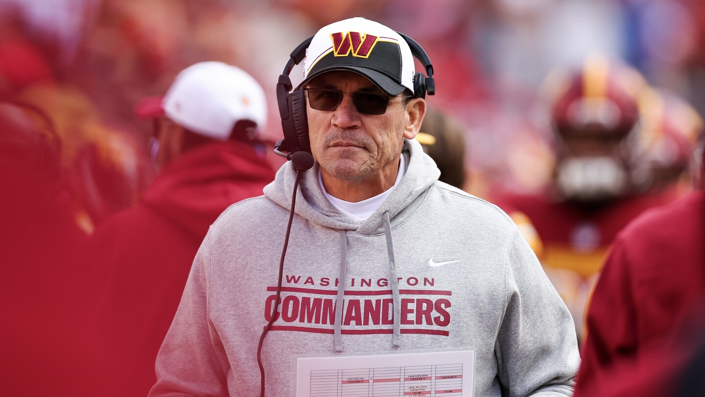 Featured image for "Ron Rivera's Uncertain Future with the Commanders Amid Coaching Changes and Team Rebuild"