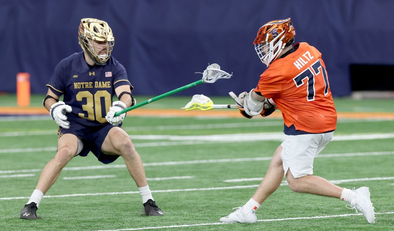Featured image for Notre Dame dominates Syracuse in men's lacrosse matchup.