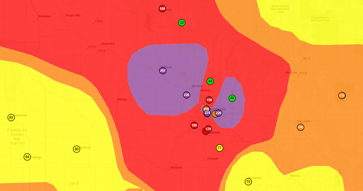 Minnesota's Air Quality Reaches Unhealthy Levels Due to Wildfire Smoke and Ozone.