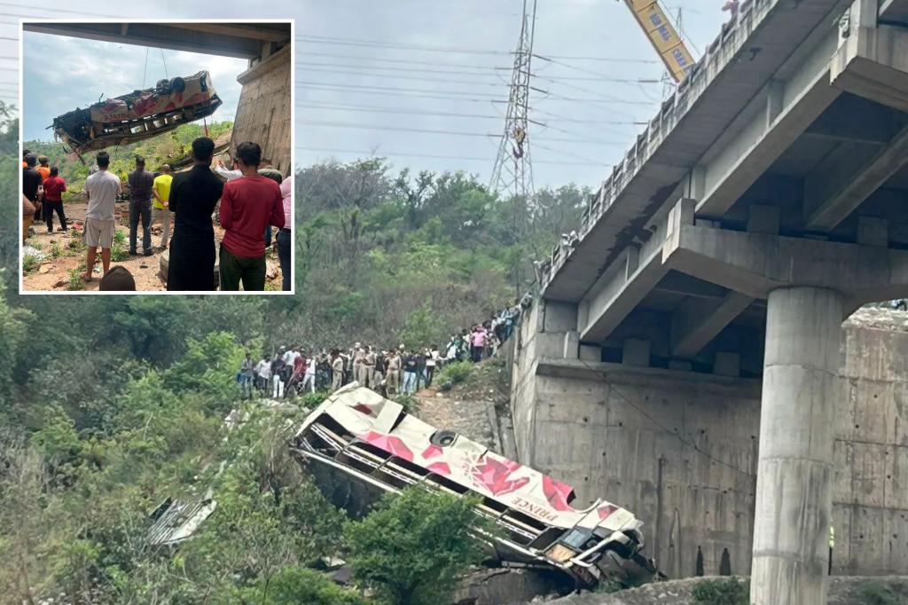Tragedy strikes as bus of Hindu pilgrims falls into gorge in Indian-controlled Kashmir