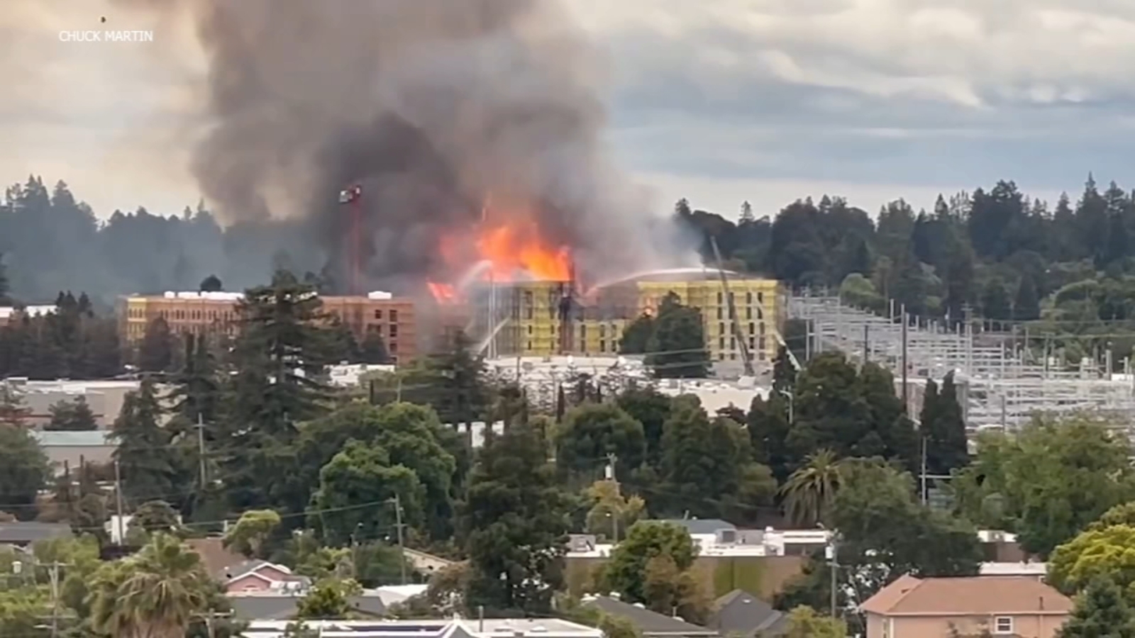 Massive Redwood City Fire Triggers Evacuations
