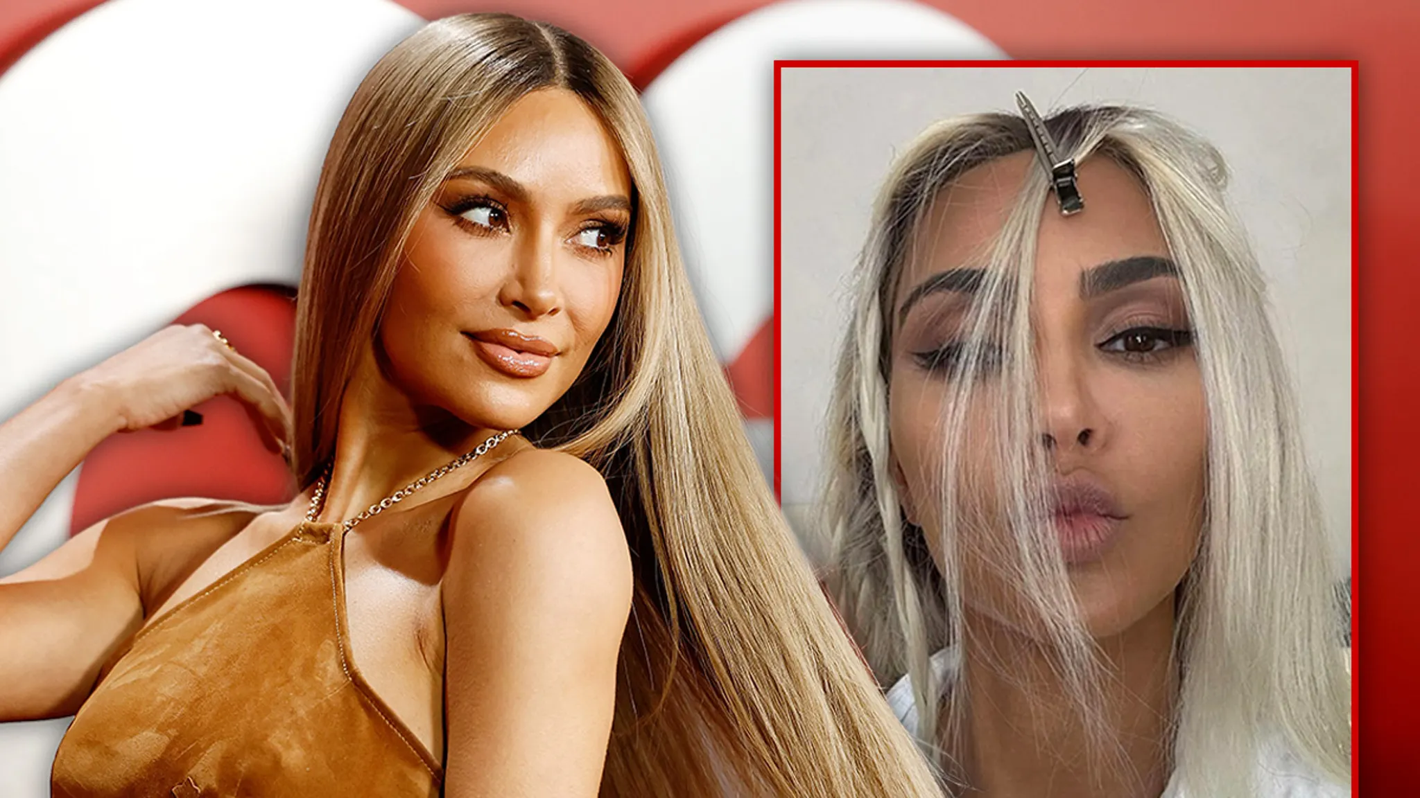 Featured image for Kim Kardashian Unveils Bold Blonde Hair Makeover