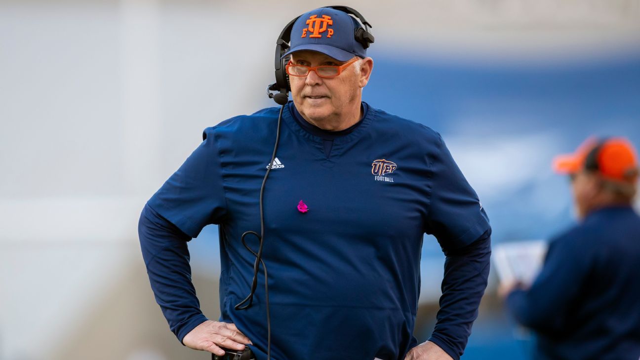Featured image for UTEP terminates head coach Dana Dimel after 6 seasons