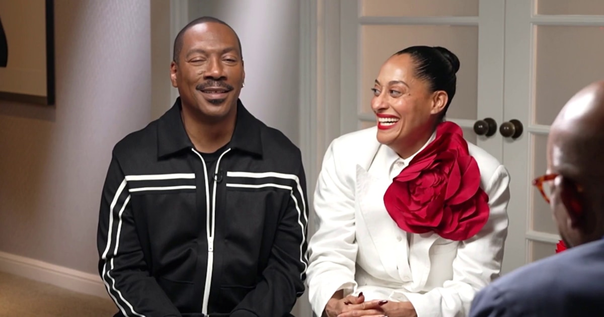 Featured image for "Eddie Murphy and Tracee Ellis Ross Discuss Their On-Screen Chemistry in 'Candy Cane Lane'"